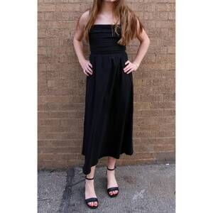 NEW NEEDII ila midi dress in black